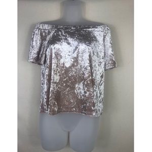 One clothing Los Angeles Velvet Top